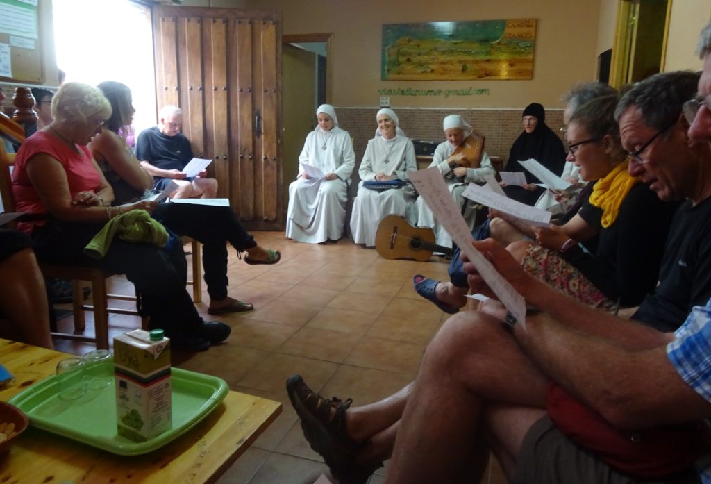 Camino Frances highlight. The singing nuns of Carrion de los Condes, Spain